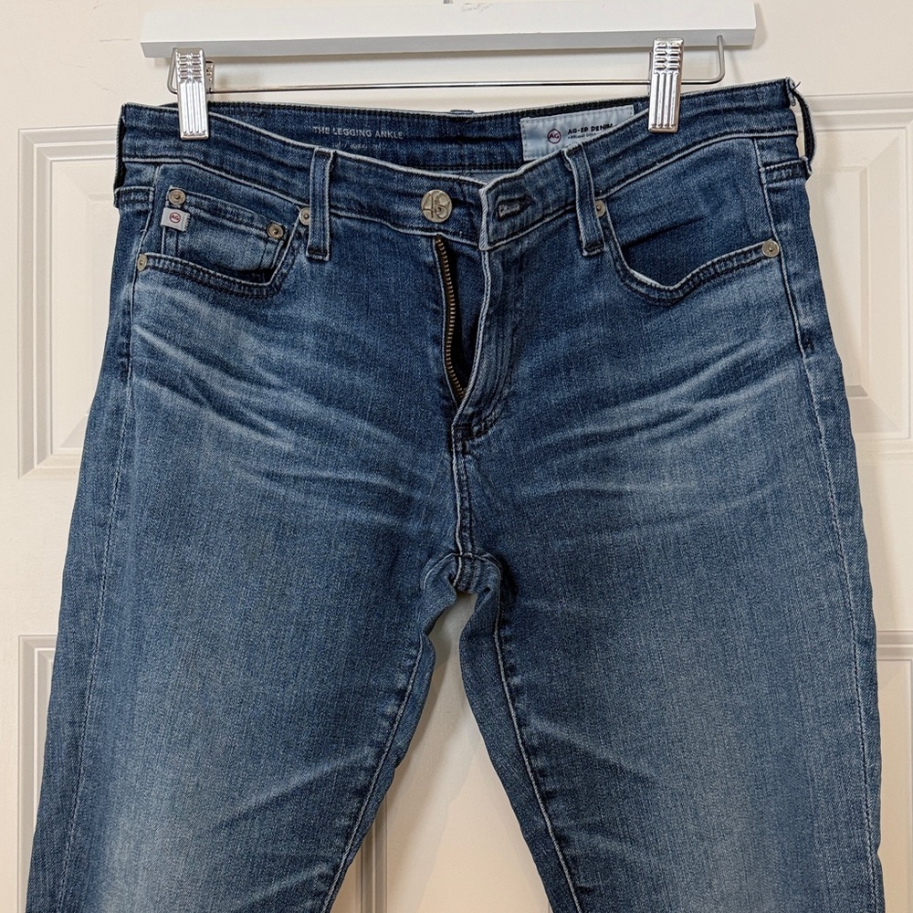 AG The Legging Ankle Mid Wash Blue Denim Jeans